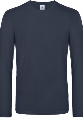 B & C - Μακρυμάνικο T-Shirt TU07T B & C E190 LSL Navy