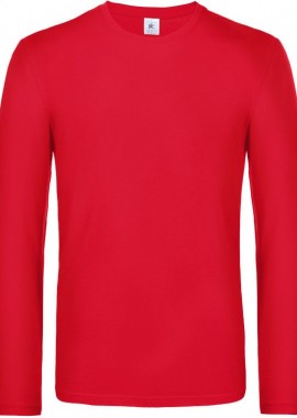 B & C - Μακρυμάνικο T-Shirt TU07T B & C E190 LSL Red