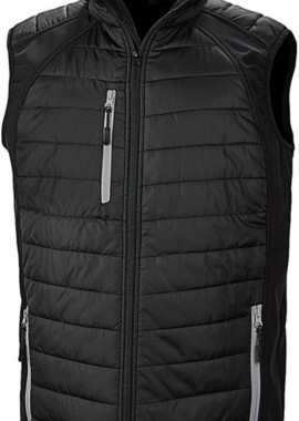 Ανδρικό Αμάνικο Μπουφάν Softshell R238X Result Black/Grey