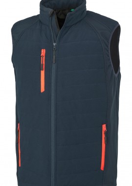 Result - Αμάνικο Μπουφάν Softshell Compass R238X Result Navy/Red