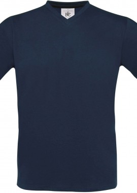 B & C - T-Shirt V-Neck Exact B & C Navy