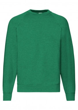 Φούτερ Classic Raglan 62-216-0 Fruit of the Loom Retro Heather Green