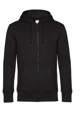 Ζακέτα Φούτερ με Κουκούλα WU03K B & C King Black Pure