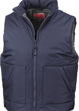 Αμάνικο Μπουφάν με Fleece R44 Result Navy