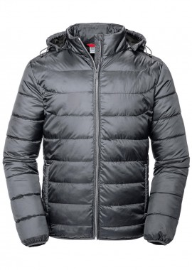 Russell - Ανδρικό Μπουφάν R-440M-0 Russell με Κουκούλα Nano Iron Grey