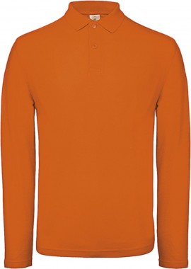 B & C - Ανδρική Μπλούζα Polo Μακρυμάνικη ID.001 LSL B & C PUI12 Orange
