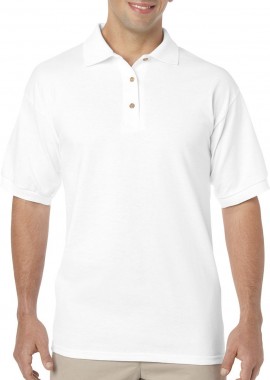 Gildan - Ανδρική Μπλούζα Polo 8800 Gildan DryBlend Jersey White