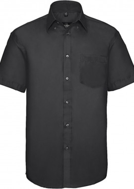 Russell - Ανδρικό Κοντομάνικο Πουκάμισο Non-Iron R-957M-0 Russell Black