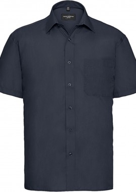 Russell - Ανδρικό Κοντομάνικο Πουκάμισο R-935M-0 Russell Poplin Classic Fit French Navy
