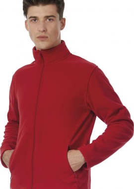 B & C - Ζακέτα Micro Fleece ID.501 B & C Full Zip Red