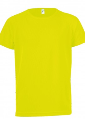 Παιδικό T-Shirt Sporty Kids 01166 SOL'S Neon Yellow