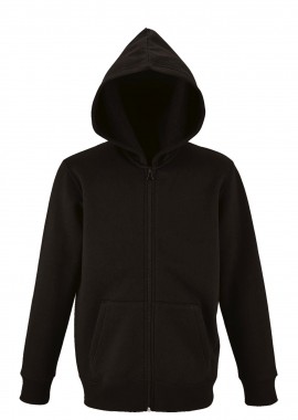 SOLS - Παιδική ζακέτα φούτερ με κουκούλα Stone Kids SOLS 02092 Black
