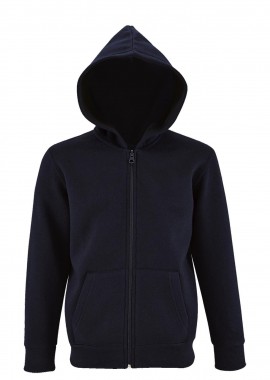 SOLS - Παιδική ζακέτα φούτερ με κουκούλα Stone Kids SOLS 02092 French Navy