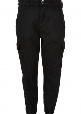 Girls High Waist Cargo Pants Urban Classics UCK3048-00007 black