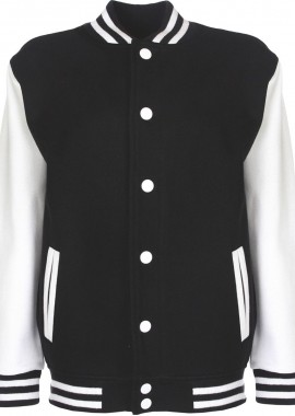 Παιδικό Varsity Jacket FV002 FDM Black/White