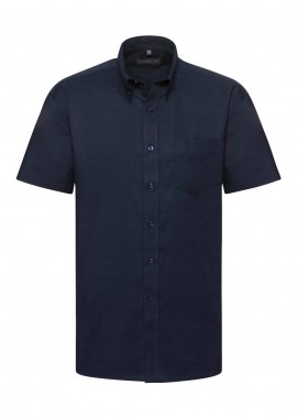 Κοντομάνικο Πουκάμισο R-933M Russell Oxford White Bright Navy
