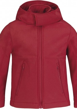 Παιδικό Μπουφάν Softshell με Κουκούλα JK969 B & C Hooded Softshell Kid Red