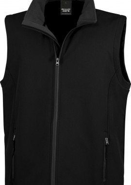 Result - Ανδρικό Αμάνικο Μπουφάν Softshell R232M Result Core Black/Black