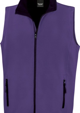 Result - Ανδρικό Αμάνικο Μπουφάν Softshell R232M Result Core Purple/Black