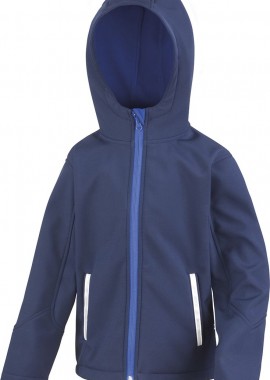 Παιδικό Μπουφάν Softshell με Κουκούλα R224J/Y Result TX Performance Navy/Royal