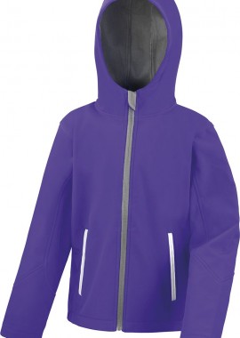 Παιδικό Μπουφάν Softshell με Κουκούλα R224J/Y Result TX Performance Purple/Grey