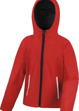 Παιδικό Μπουφάν Softshell με Κουκούλα R224J/Y Result TX Performance Red/Black