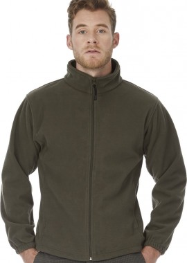 B & C - Αδιάβροχη Ζακέτα Fleece WindProtek B & C Olive