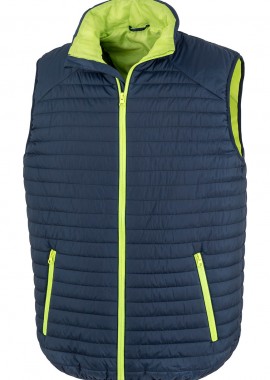 Result - Ανδρικό Μπουφάν Γιλέκο R239X Result Thermoquilt Navy/Lime