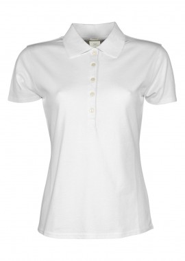 Tee Jays - Γυναικεία Μπλούζα Polo 145 Tee Jays Luxury LS Stretch White