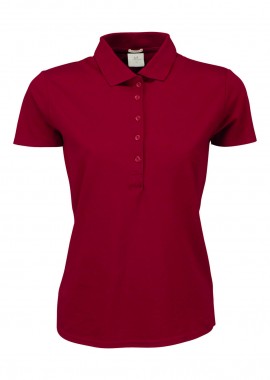 Tee Jays - Γυναικεία Μπλούζα Polo 145 Tee Jays Luxury LS Stretch Deep Red