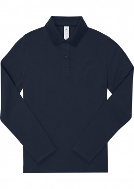 B & C - Γυναικεία Μακρυμάνικη Μπλούζα Polo PW462 B & C My Polo 180 LSL Navy