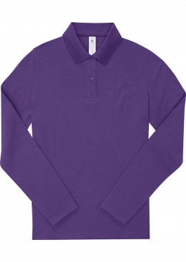 B & C - Γυναικεία Μακρυμάνικη Μπλούζα Polo PW462 B & C My Polo 180 LSL Meta Lilac