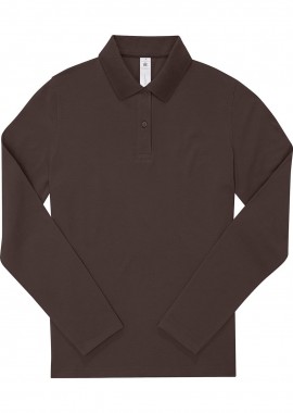 B & C - Γυναικεία Μακρυμάνικη Μπλούζα Polo PW464 B&C My Polo 210 LSL Roasted Coffee