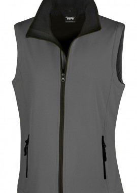 Γυναικείο Αμάνικο Μπουφάν Softshell R232F Result Core Charcoal/Black