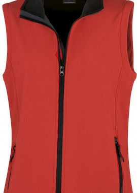 Result - Γυναικείο Αμάνικο Μπουφάν Softshell R232F Result Core Red/Black