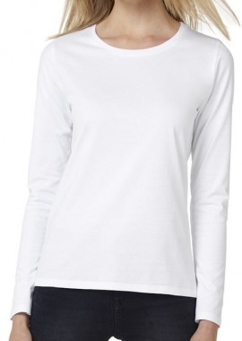 B & C - Γυναικείο T-Shirt Μακρυμάνικο TW08T B & C White