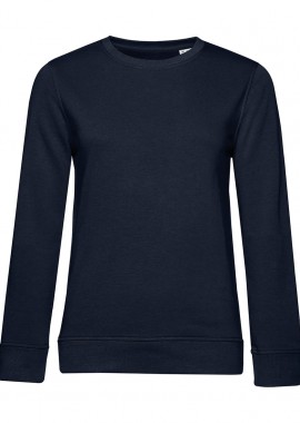 B & C - Γυναικείο Φούτερ WW32B B & C Organic Crew Neck French Terry Navy Blue
