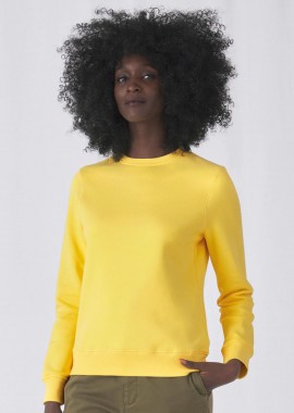 B & C - Γυναικείο Φούτερ WW01Q B & C Queen Crewneck Yellow Fizz