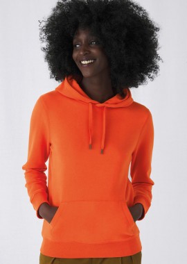 B & C - Γυναικείο Φούτερ με Κουκούλα WW02Q B & C Pure Orange