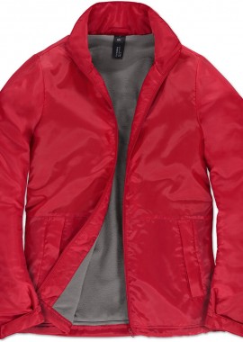 B & C - Γυναικείο Μπουφάν JW826 B&C Multi-Active Red/Warm Grey
