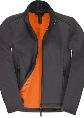 B & C - Γυναικείο Μπουφάν Softshell JWI63 B&C ID.701 Softshell Wo. Dark Grey/Neon Orange