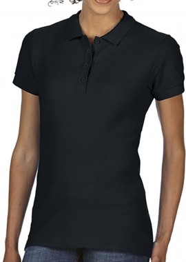 Gildan - Γυναικεία Μπλούζα Polo 64800L Gildan Softstyle Double Pique Black