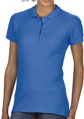 Gildan - Γυναικεία Μπλούζα Polo 64800L Gildan Softstyle Double Pique Royal
