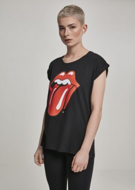 Merchcode - Γυναικείο T-Shirt Rolling Stones Tongue Merchcode MC326 Black