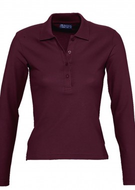 Γυναικείο πόλο πικέ Podium SOLS 11317 Burgundy