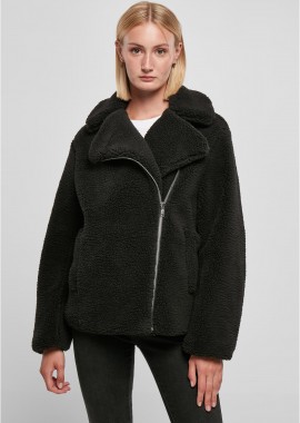 Urban Classics - Γυναικείο Μπουφάν Sherpa Biker TB5433-00007 Urban Classics Black