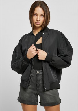 Ladies Recycled Oversized Light Bomber Jacket Urban Classics TB5488-00007 black