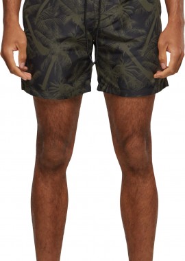 Μαγιό βερμούδα TB2679 Urban Classics Floral Palm/Olive