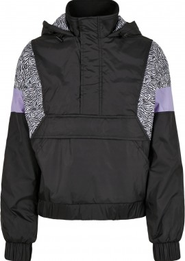 Urban Classics - Γυναικείο Μπουφάν Pull Over UC Curvy TB3063-03250 Urban Classics black/zebra