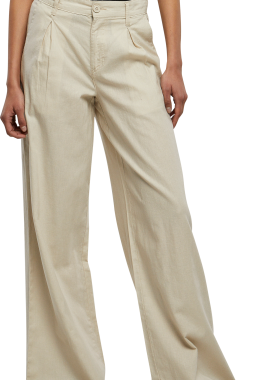 Urban Classics - Ladies High Linen Mixed Wide Leg Pants Urban Classics TB5991-03680 softseagrass